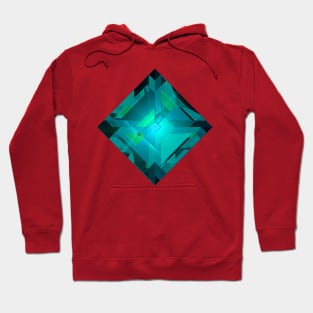 Turquoise Square Shape Gemstone Hoodie